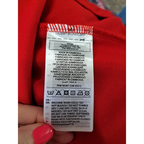 New Adidas Men's The First Track Top Originals Better Full-Zip Jacket Large Red - Picture 6 of 8